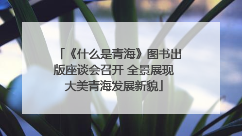 《什么是青海》图书出版座谈会召开 全景展现大美青海发展新貌