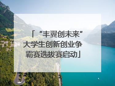 “丰翼创未来”大学生创新创业争霸赛选拔赛启动