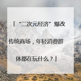 “二次元经济”爆改传统商场，年轻消费群体都在玩什么？