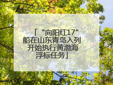 “向阳红17”船在山东青岛入列 开始执行黄渤海浮标任务
