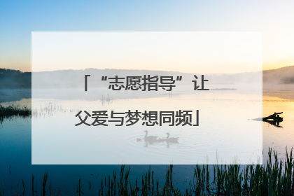 “志愿指导”让父爱与梦想同频