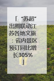 “苏超”出圈联动江苏各地文旅：省内景区预订同比增长305%