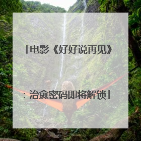 电影《好好说再见》：治愈密码即将解锁