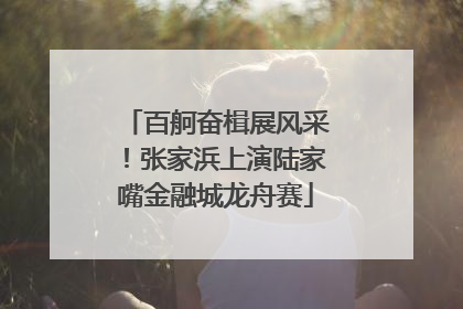 百舸奋楫展风采！张家浜上演陆家嘴金融城龙舟赛
