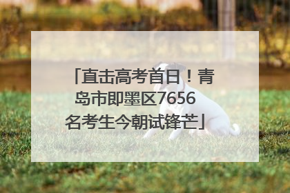 直击高考首日！青岛市即墨区7656名考生今朝试锋芒