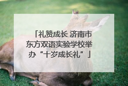 礼赞成长 济南市东方双语实验学校举办“十岁成长礼”