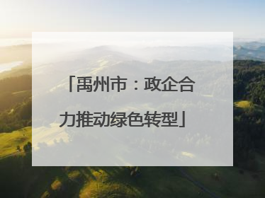 禹州市：政企合力推动绿色转型