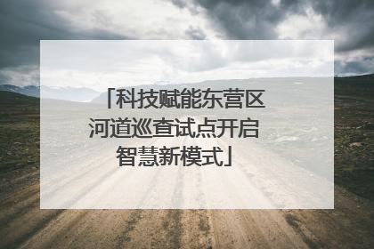 科技赋能东营区河道巡查试点开启智慧新模式