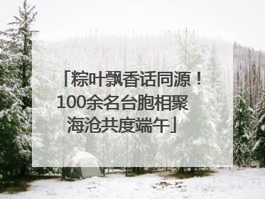 粽叶飘香话同源！100余名台胞相聚海沧共度端午