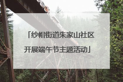 纱帽街道朱家山社区开展端午节主题活动