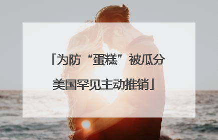 为防“蛋糕”被瓜分 美国罕见主动推销