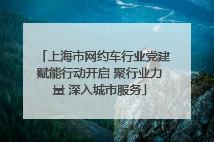 上海市网约车行业党建赋能行动开启 聚行业力量 深入城市服务