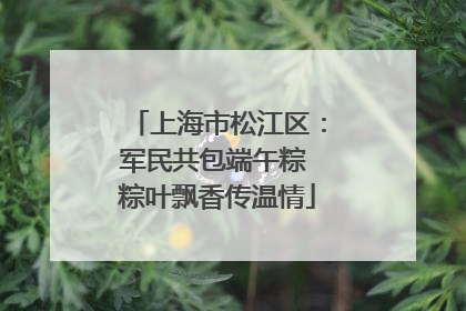 上海市松江区：军民共包端午粽 粽叶飘香传温情