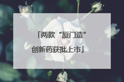 两款“厦门造”创新药获批上市