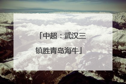 中超：武汉三镇胜青岛海牛
