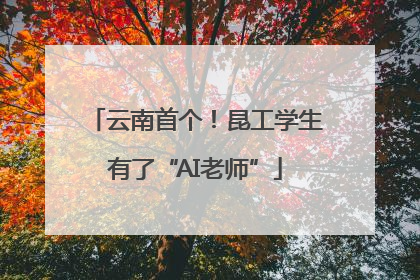 云南首个！昆工学生有了“AI老师”