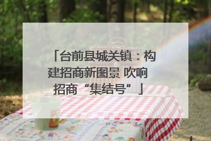 台前县城关镇：构建招商新图景 吹响招商“集结号”