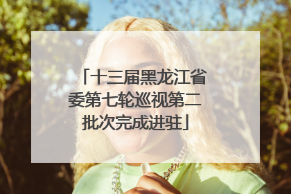 十三届黑龙江省委第七轮巡视第二批次完成进驻