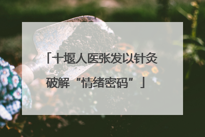 十堰人医张发以针灸破解“情绪密码”