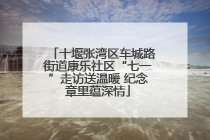 十堰张湾区车城路街道康乐社区“七一”走访送温暖 纪念章里蕴深情