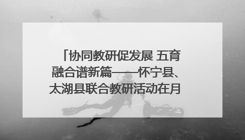 协同教研促发展 五育融合谱新篇——怀宁县、太湖县联合教研活动在月山镇中心学校成功举办
