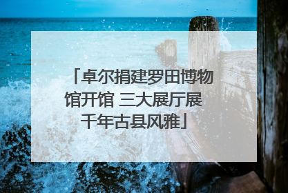 卓尔捐建罗田博物馆开馆 三大展厅展千年古县风雅
