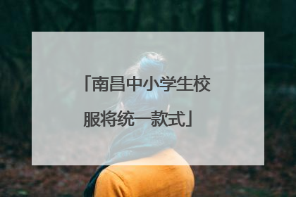 南昌中小学生校服将统一款式