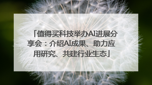 值得买科技举办AI进展分享会：介绍AI成果、助力应用研究、共建行业生态
