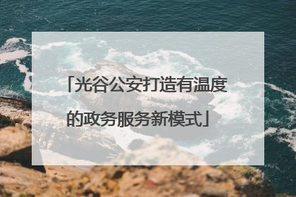 光谷公安打造有温度的政务服务新模式
