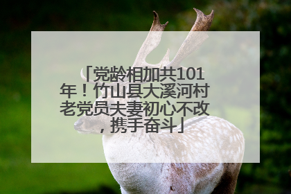 党龄相加共101年！竹山县大溪河村老党员夫妻初心不改，携手奋斗