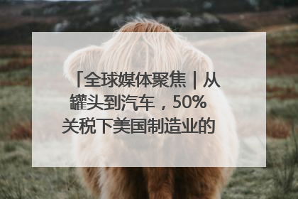 全球媒体聚焦｜从罐头到汽车，50%关税下美国制造业的“生死劫”