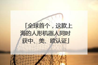 全球首个，这款上海的人形机器人同时获中、美、欧认证