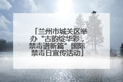 兰州市城关区举办“古韵绽华彩，禁毒谱新篇”国际禁毒日宣传活动
