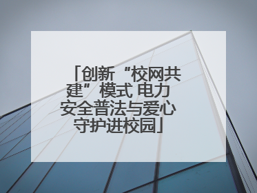 创新“校网共建”模式 电力安全普法与爱心守护进校园