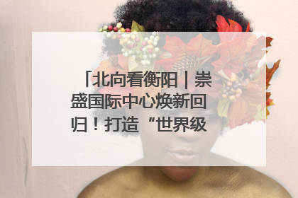 北向看衡阳｜崇盛国际中心焕新回归！打造“世界级美食主题公园”