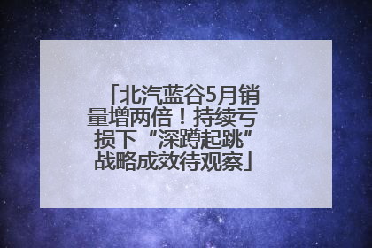 北汽蓝谷5月销量增两倍！持续亏损下“深蹲起跳”战略成效待观察