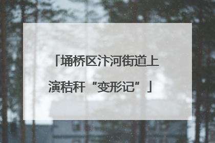 埇桥区汴河街道上演秸秆“变形记”