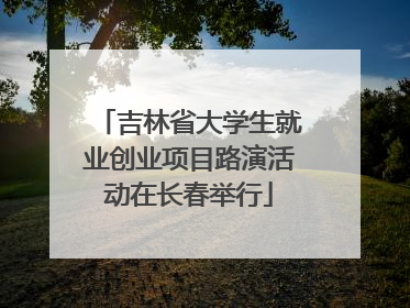 吉林省大学生就业创业项目路演活动在长春举行