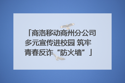 商洛移动商州分公司多元宣传进校园 筑牢青春反诈“防火墙”