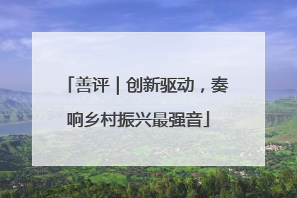 善评｜创新驱动，奏响乡村振兴最强音