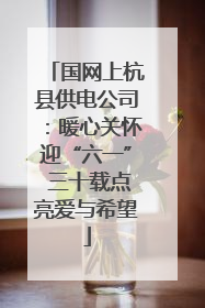 国网上杭县供电公司：暖心关怀迎“六一” 三十载点亮爱与希望