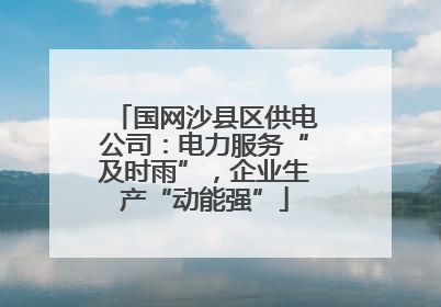 国网沙县区供电公司：电力服务“及时雨”，企业生产“动能强”