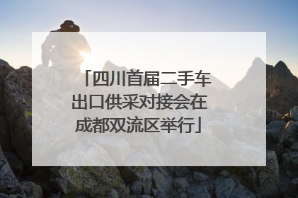 四川首届二手车出口供采对接会在成都双流区举行