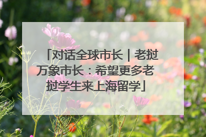对话全球市长｜老挝万象市长：希望更多老挝学生来上海留学