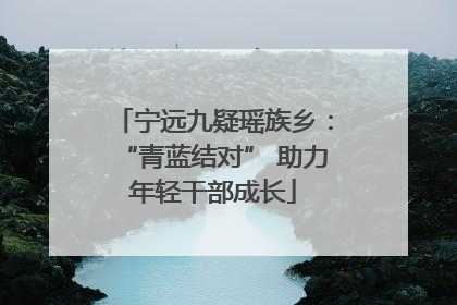 宁远九疑瑶族乡：“青蓝结对” 助力年轻干部成长