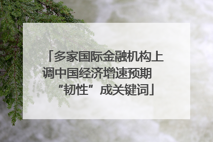 多家国际金融机构上调中国经济增速预期 “韧性”成关键词