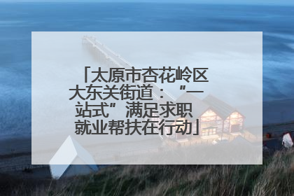 太原市杏花岭区大东关街道：“一站式”满足求职 就业帮扶在行动