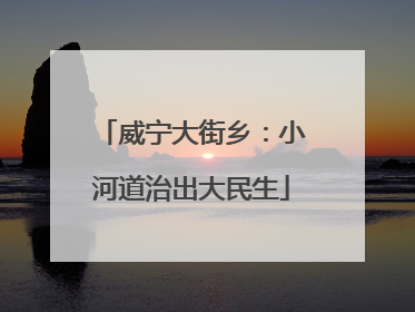 威宁大街乡：小河道治出大民生