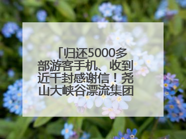 归还5000多部游客手机、收到近千封感谢信！尧山大峡谷漂流集团表彰优秀员工