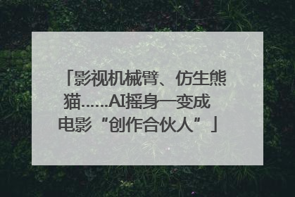影视机械臂、仿生熊猫……AI摇身一变成电影“创作合伙人”